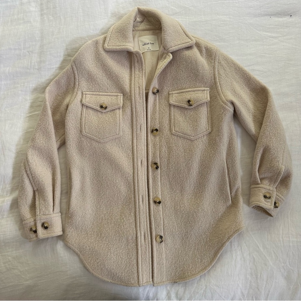 Aritzia Wilfred The Ganna Jacket in Heather Bone - Picture 8 of 16